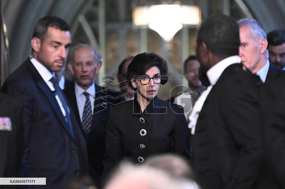 Macron Delivers A Speech In Front Of Parliamentarians - London