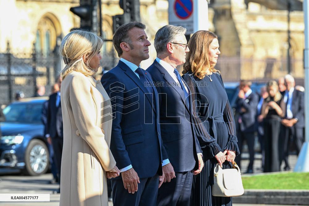 President Macron Pays Tribute to Winston Churchill - UK