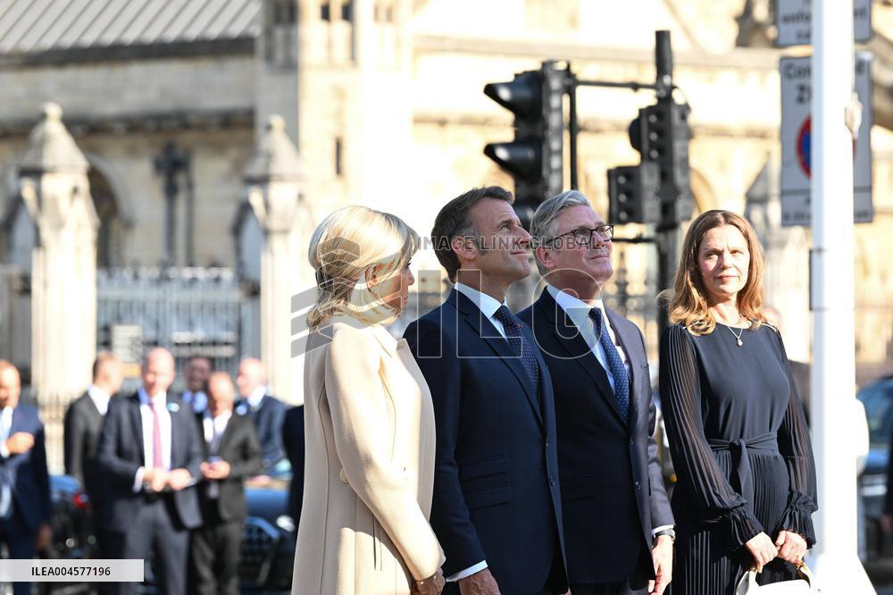 President Macron Pays Tribute to Winston Churchill - UK