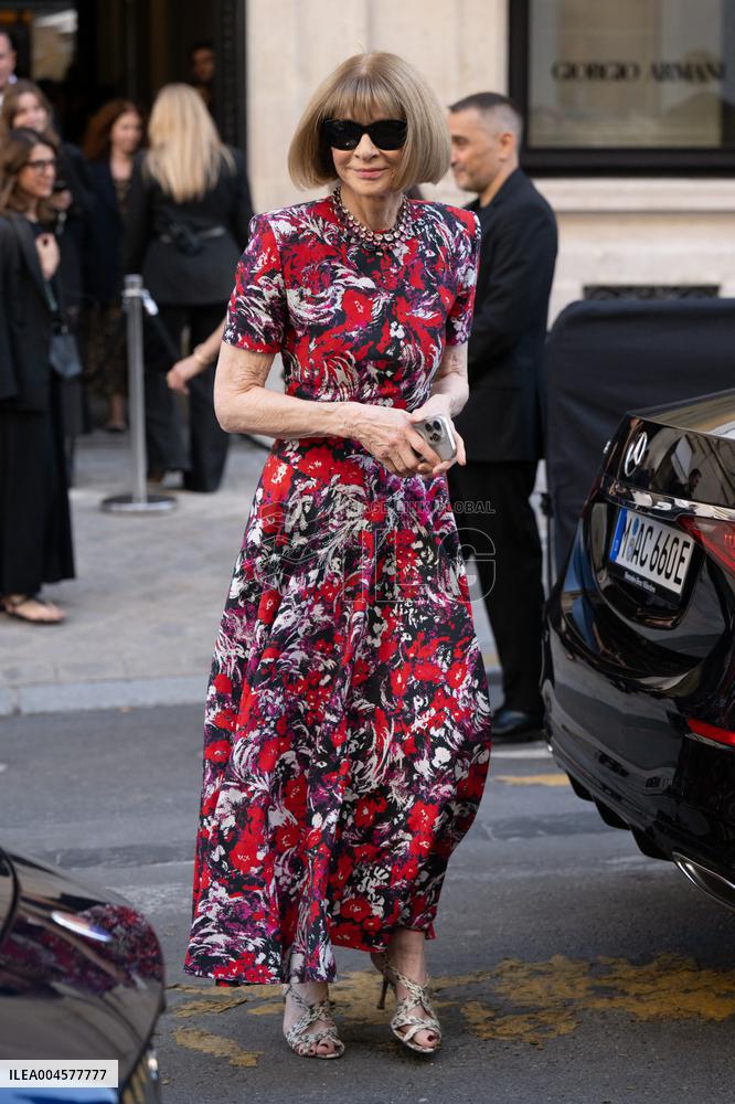 PFW - Georgio Armani Outside Arrivals