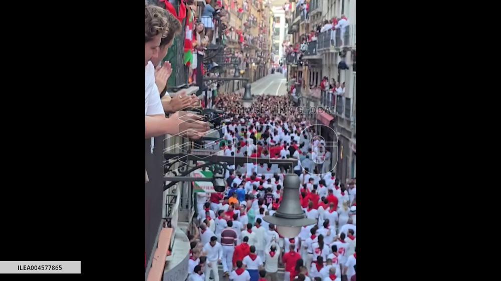 Spain: Traditional Bull Running Festival Held in Pamplona 2
