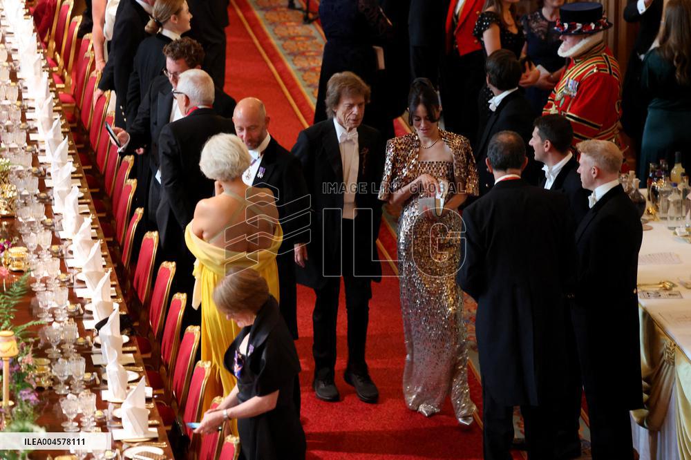 State Banquet At Windsor Castle