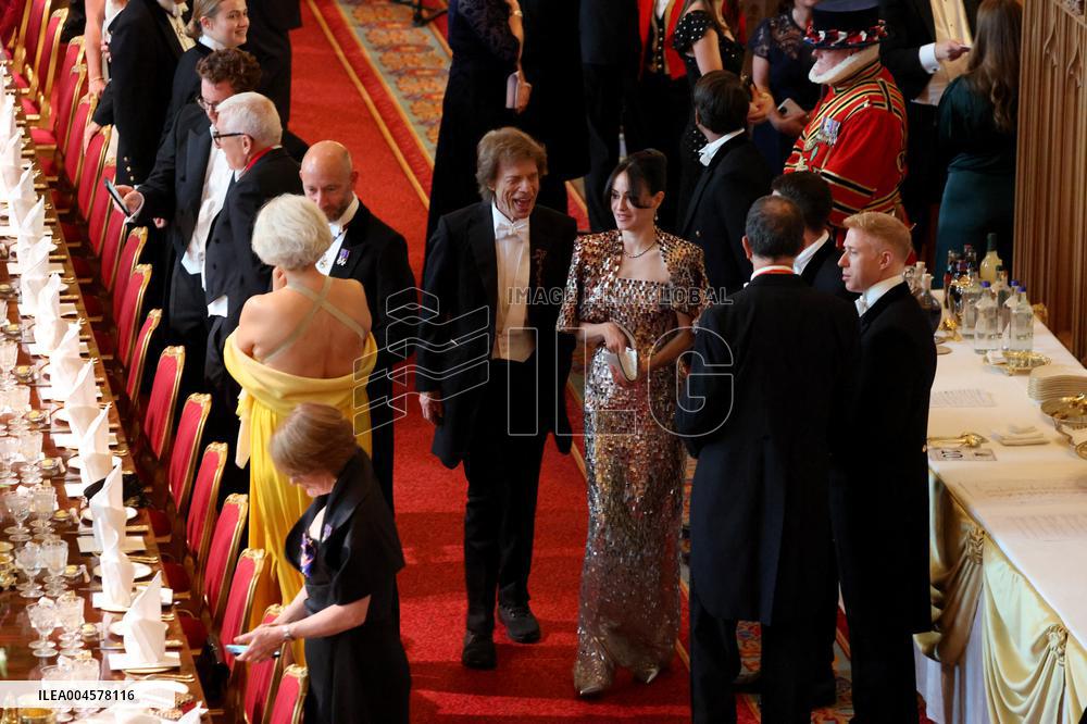 State Banquet At Windsor Castle