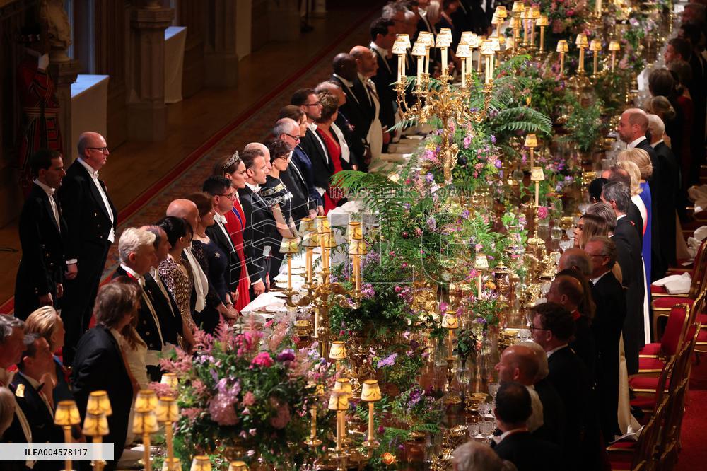 State Banquet At Windsor Castle
