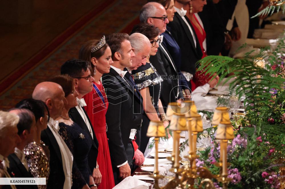 State Banquet At Windsor Castle