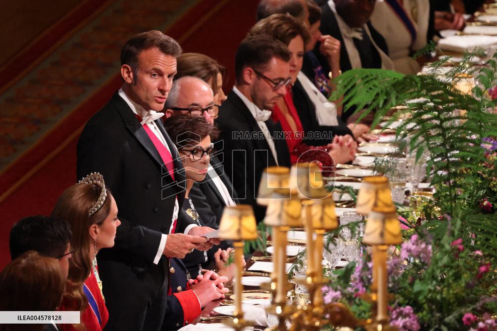 State Banquet At Windsor Castle