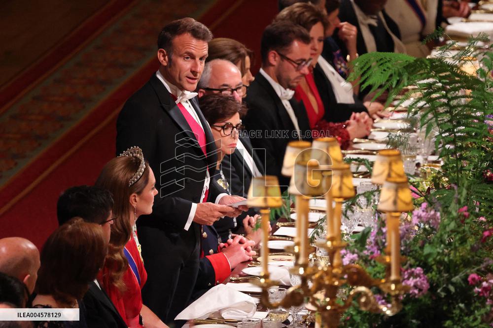 State Banquet At Windsor Castle