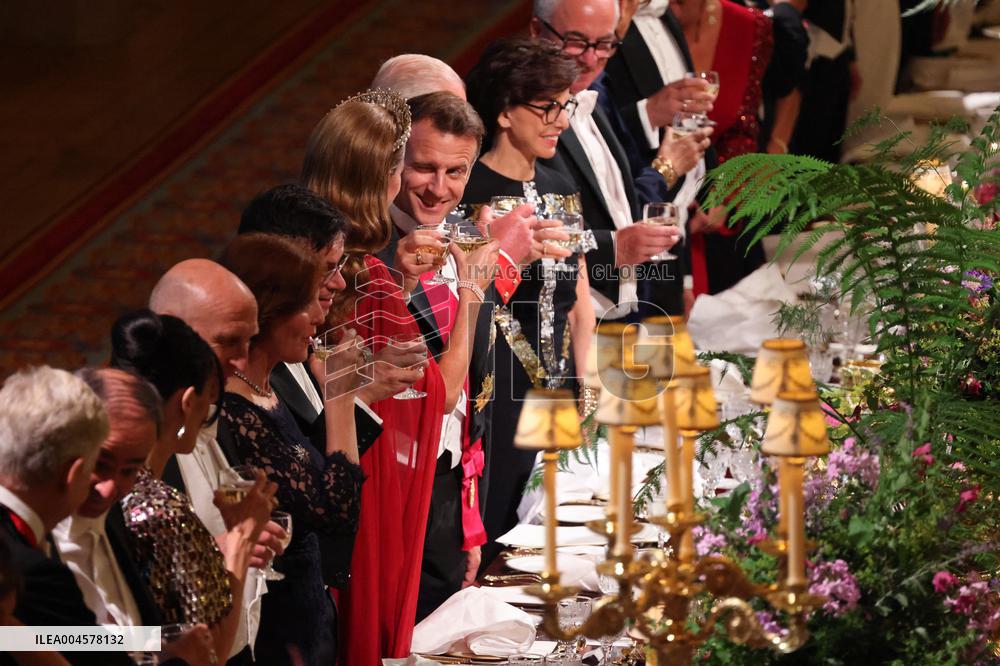 State Banquet At Windsor Castle