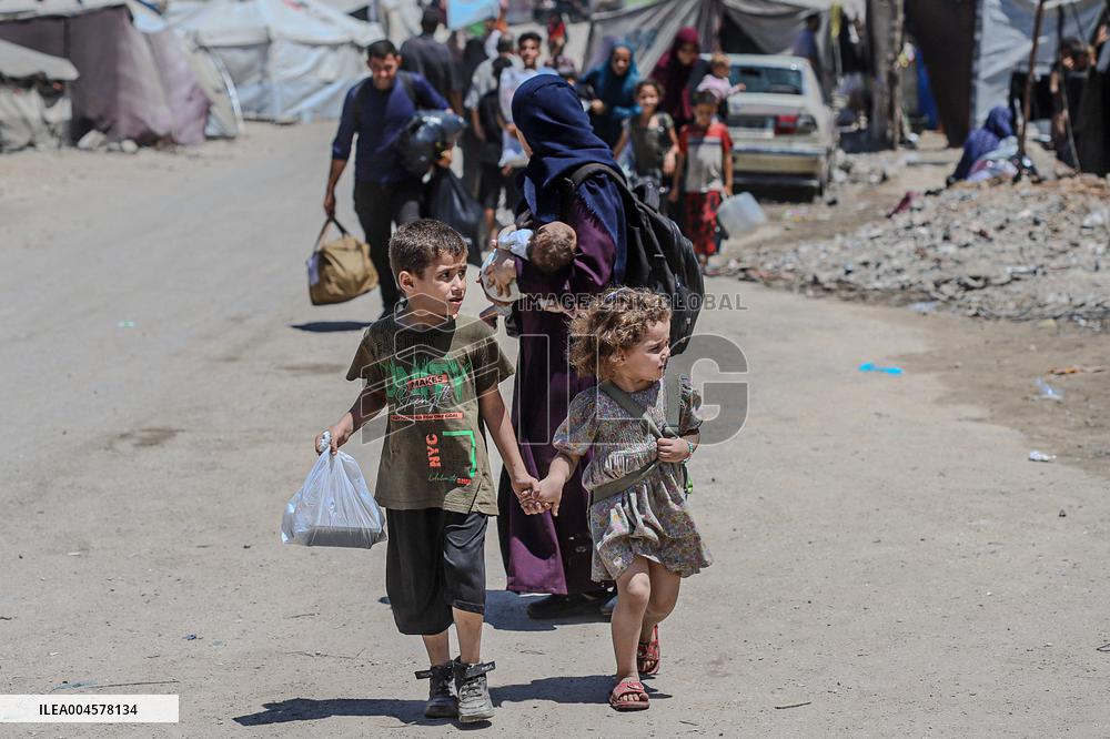 Gaza Airstrike Aftermath - Injured Child in Jabalia
