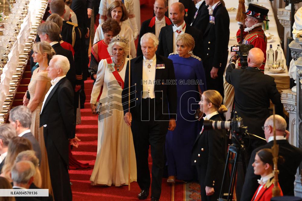 State Banquet At Windsor Castle
