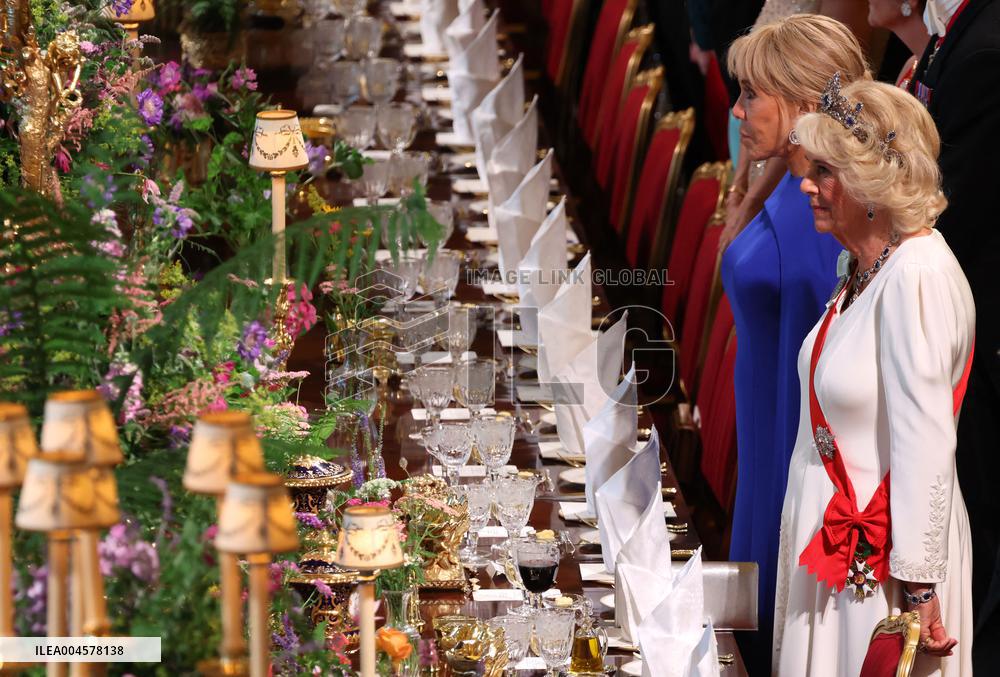 State Banquet At Windsor Castle