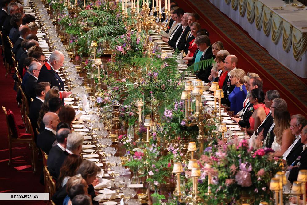 State Banquet At Windsor Castle