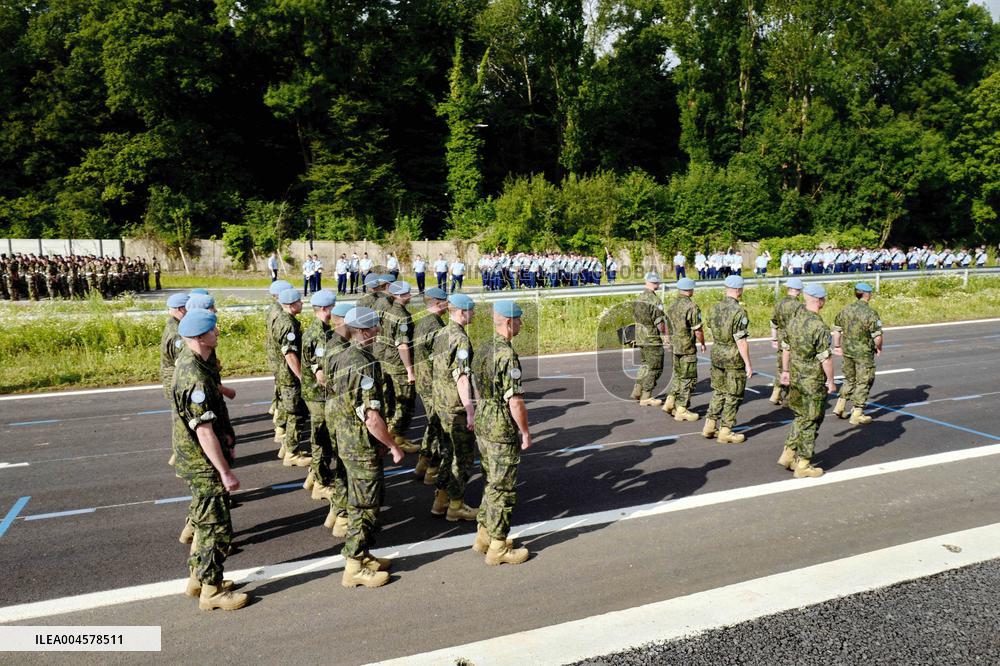 Champs-Élysées Parade Rehearsals in Satory - France