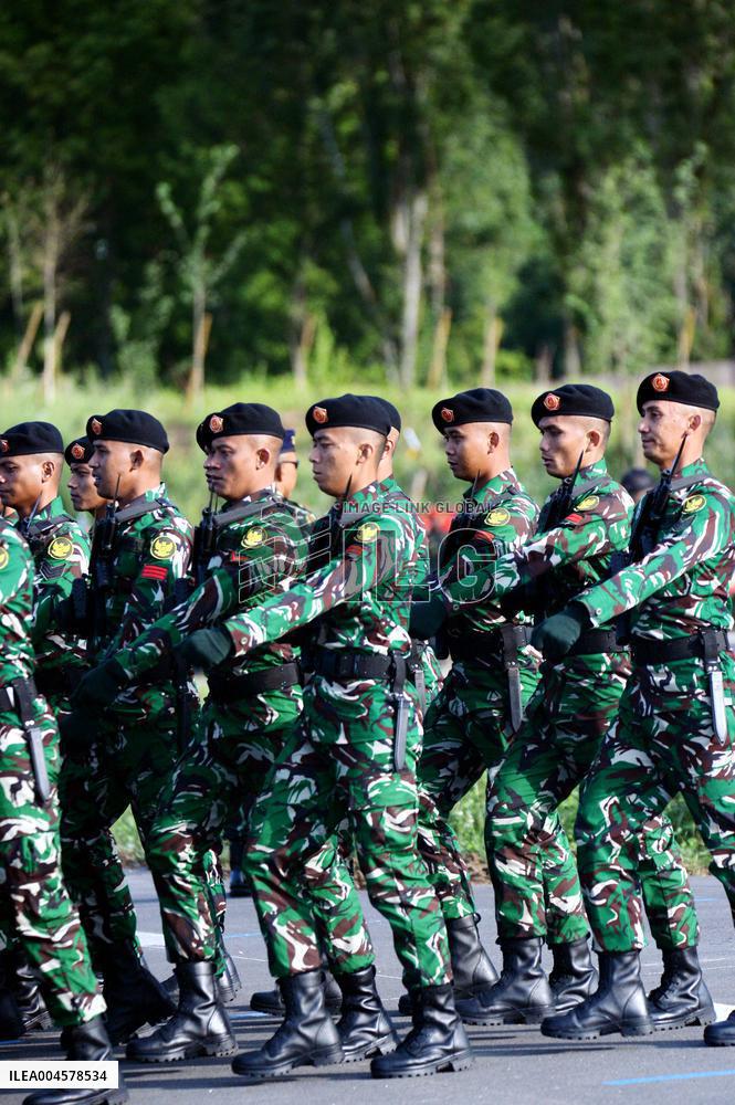 Champs-Élysées Parade Rehearsals in Satory - France