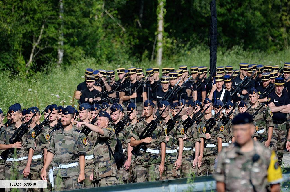 Champs-Élysées Parade Rehearsals in Satory - France