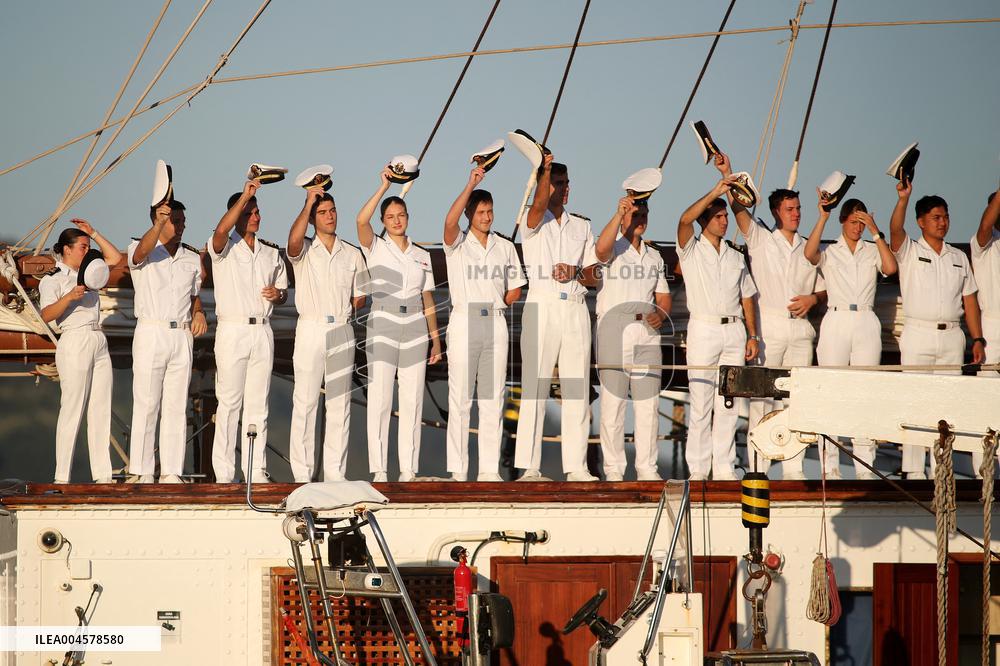 Princess Leonor s Stopover in Ferrol Aboard the Elcano - Spain
