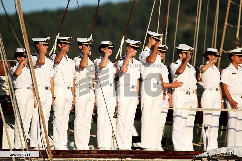 Princess Leonor s Stopover in Ferrol Aboard the Elcano - Spain