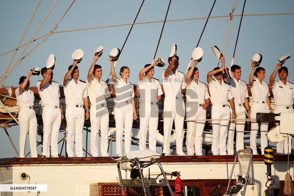 Princess Leonor s Stopover in Ferrol Aboard the Elcano - Spain