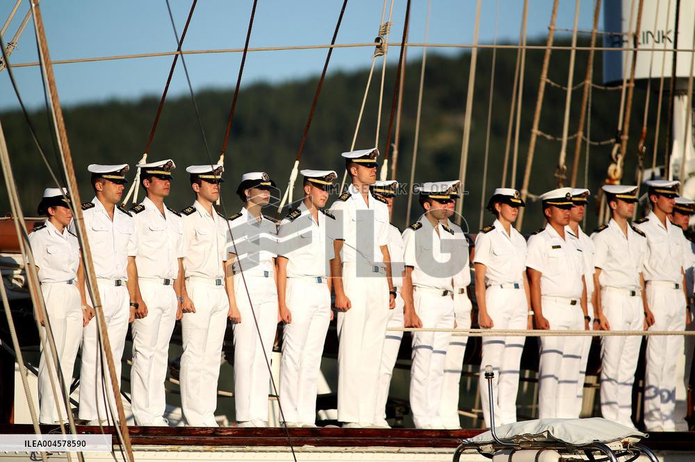 Princess Leonor s Stopover in Ferrol Aboard the Elcano - Spain