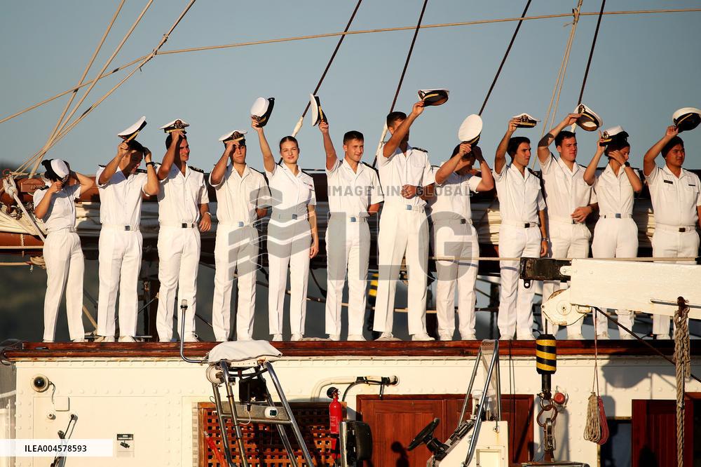 Princess Leonor s Stopover in Ferrol Aboard the Elcano - Spain