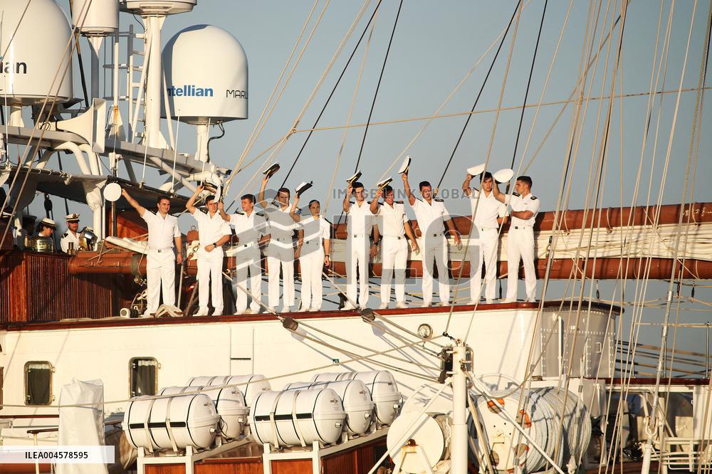 Princess Leonor s Stopover in Ferrol Aboard the Elcano - Spain