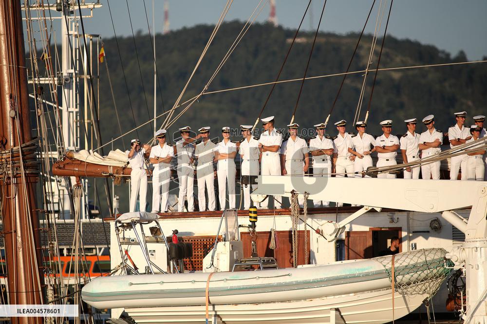 Princess Leonor s Stopover in Ferrol Aboard the Elcano - Spain
