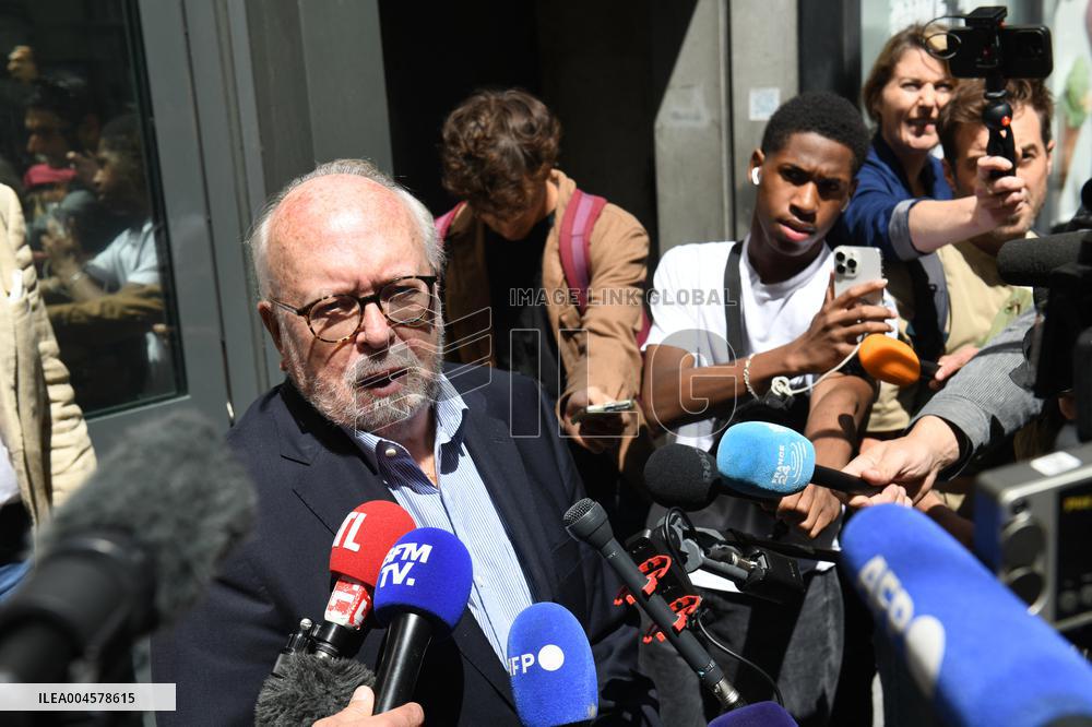 Wallerand De Saint Just Speaks to The Press - Paris