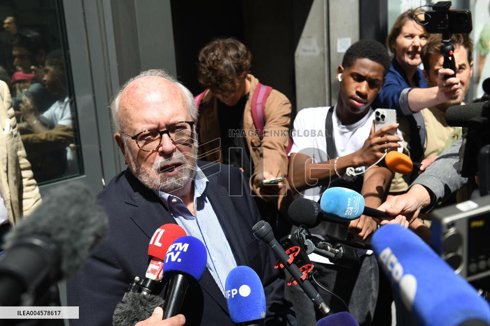 Wallerand De Saint Just Speaks to The Press - Paris