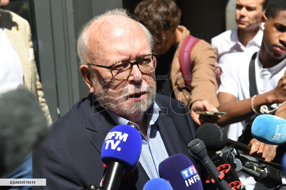 Wallerand De Saint Just Speaks to The Press - Paris