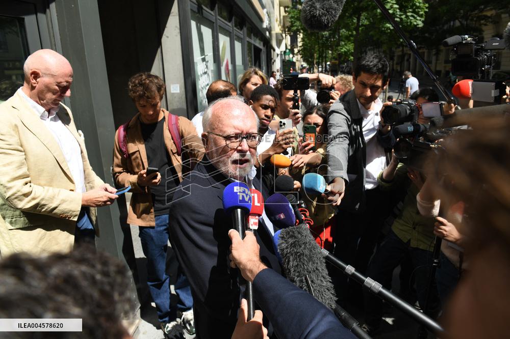 Wallerand De Saint Just Speaks to The Press - Paris
