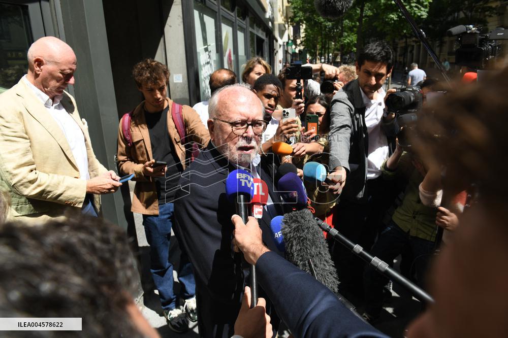 Wallerand De Saint Just Speaks to The Press - Paris