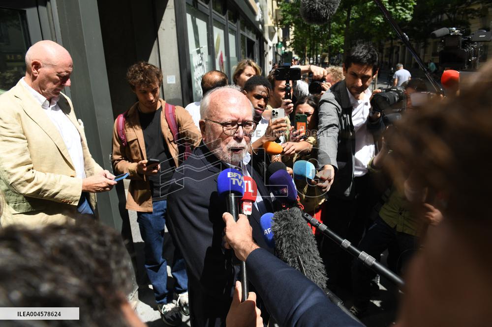 Wallerand De Saint Just Speaks to The Press - Paris