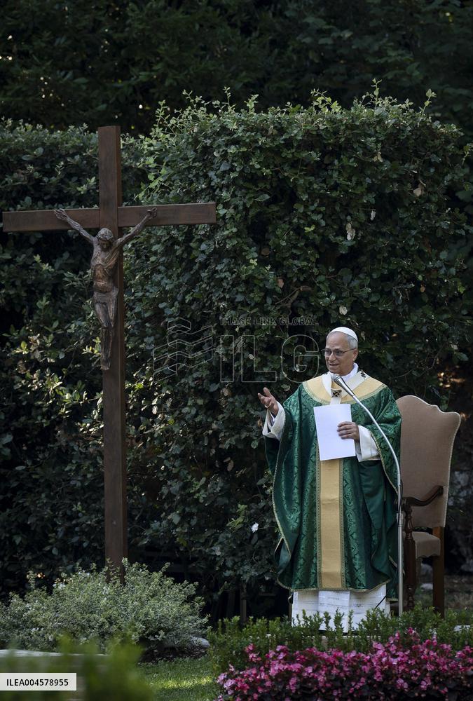 Pope Leo XIV Leads Mass at The Summer Residence - Castel Gandolfo