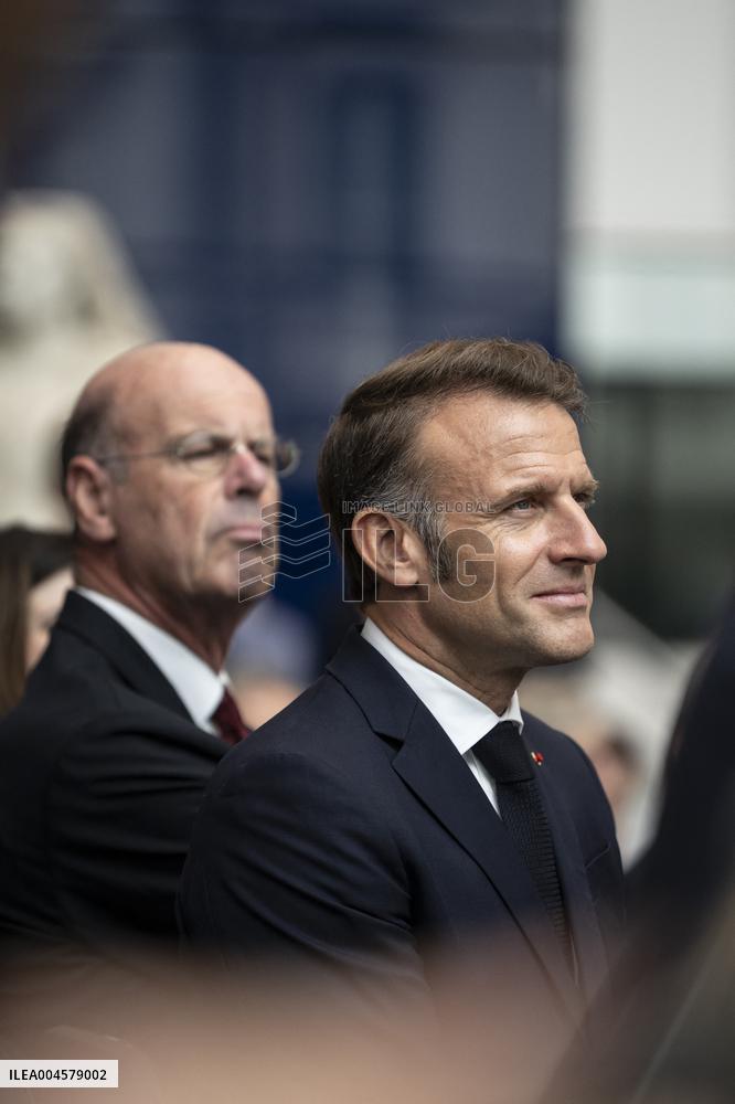 President Macron At AI Summit At Imperial College - London