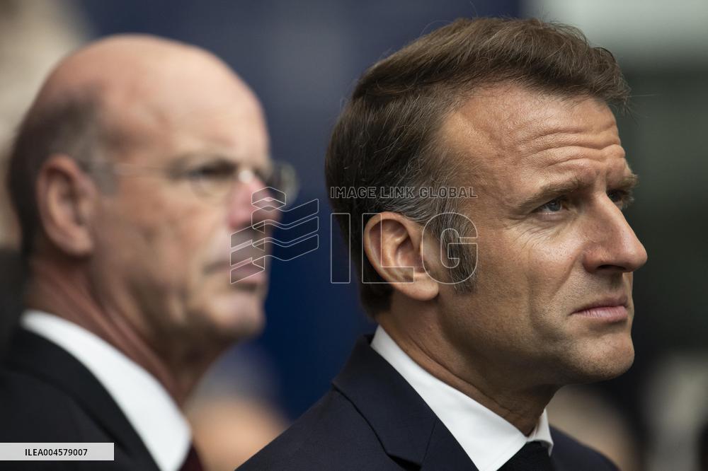 President Macron At AI Summit At Imperial College - London