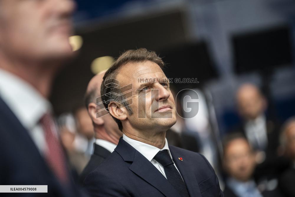President Macron At AI Summit At Imperial College - London