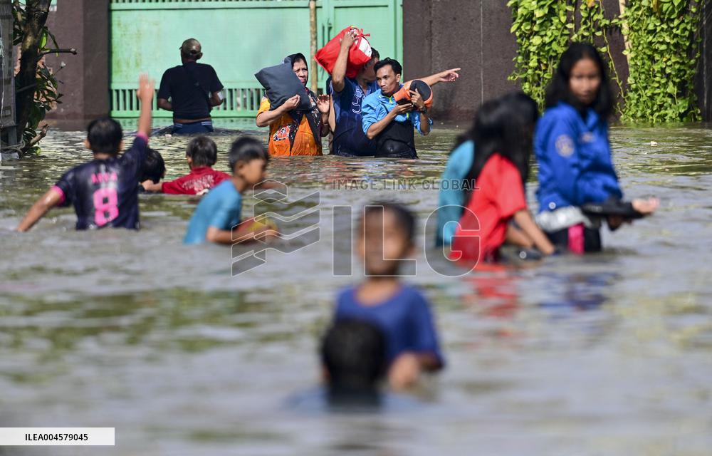 Severe Flooding Strikes Tangerang - Indonesia