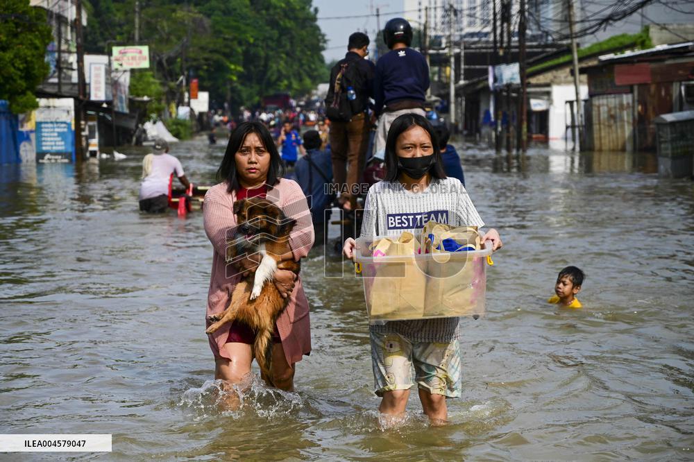 Severe Flooding Strikes Tangerang - Indonesia