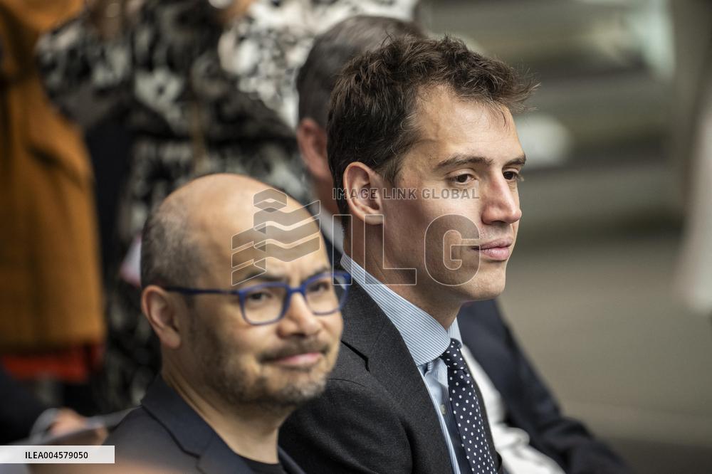 President Macron At AI Summit At Imperial College - London