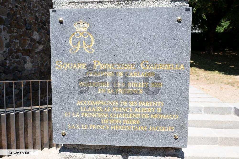 NO TABLOIDS WEB & PRINT - Princely Family of Monaco in Visit in Auvergne