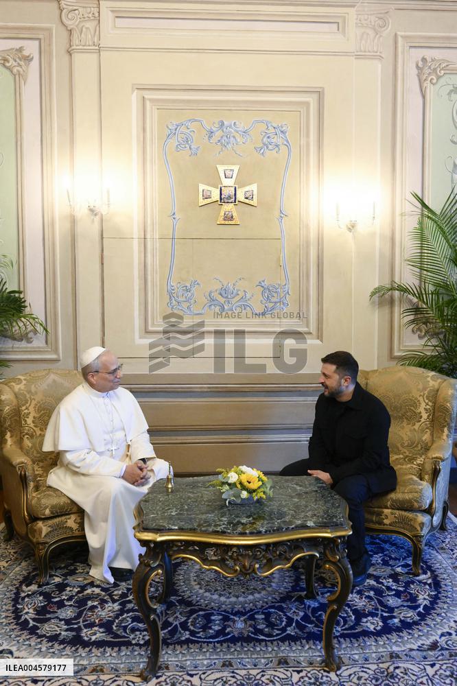 Pope Leo XIV Meets Volodymyr Zelensky in Castel Gandolfo