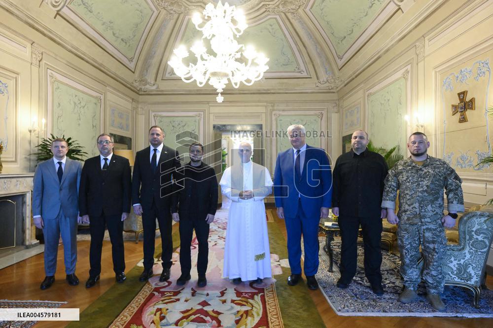 Pope Leo XIV Meets Volodymyr Zelensky in Castel Gandolfo