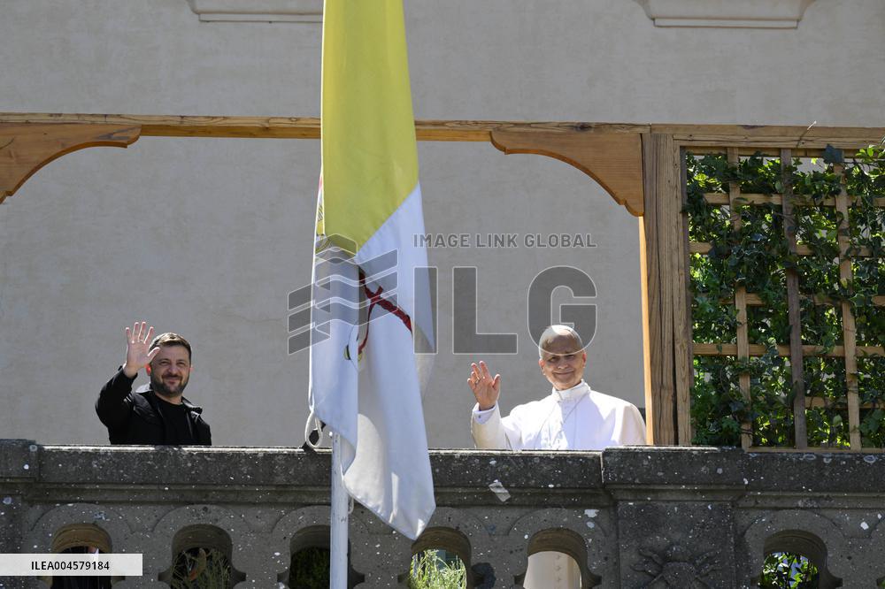 Pope Leo XIV Meets Volodymyr Zelensky in Castel Gandolfo