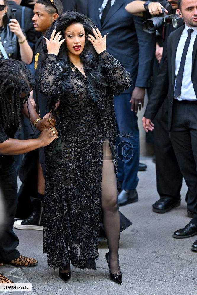 PFW Balenciaga Outside Arrivals