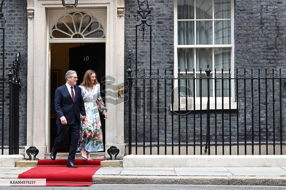 Macron at 10 Downing Street - London