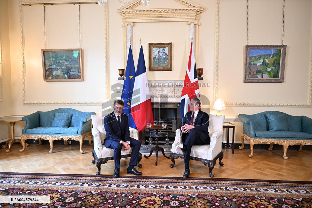 Macron at 10 Downing Street - London