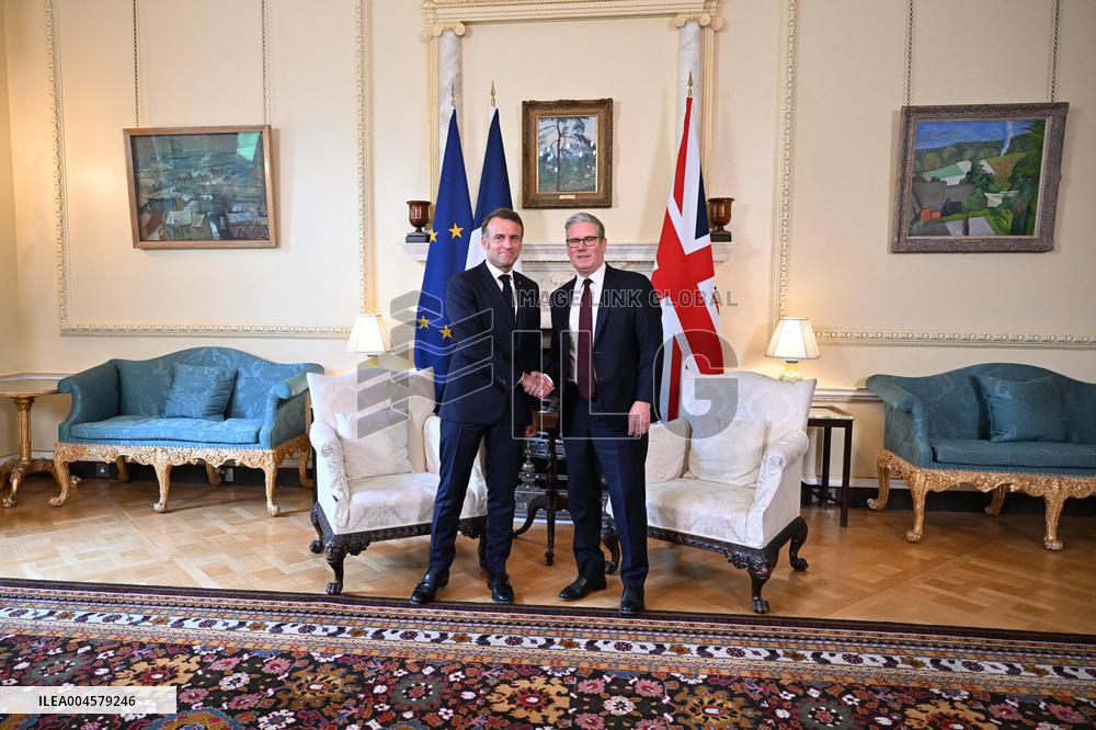 Macron at 10 Downing Street - London