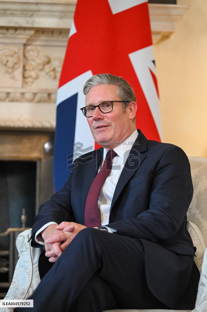 Macron at 10 Downing Street - London