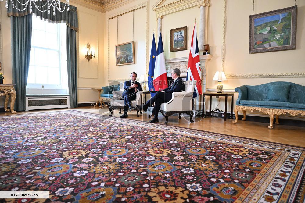 Macron at 10 Downing Street - London