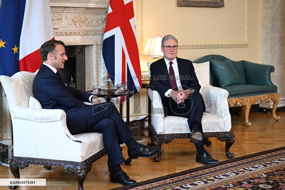 Macron at 10 Downing Street - London